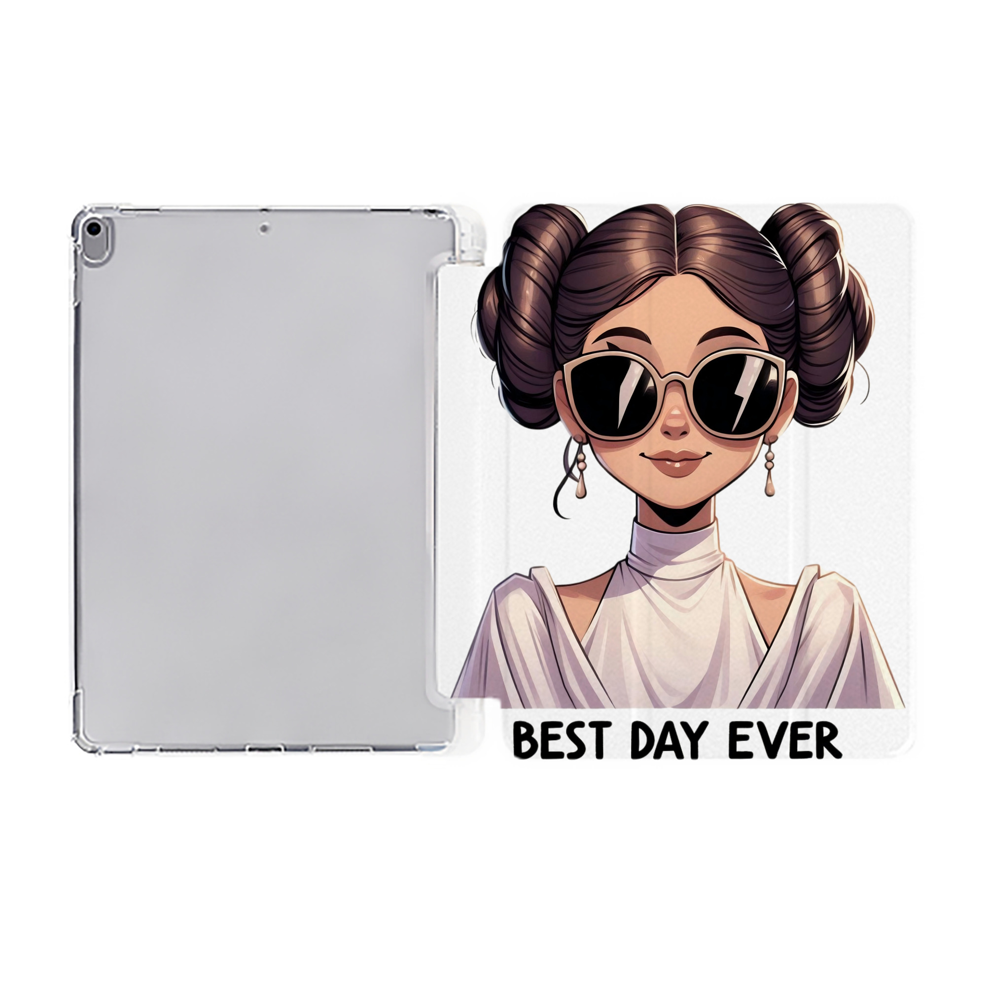（画像用） スター・ウォーズ Star Wars IPad ケース ペン収納付き 三つ折りスタンド PUレザー×シリコン 対応機種9.5/10.5/10.9インチ